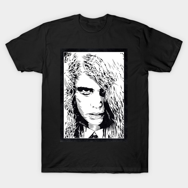 LIVING DEAD GIRL - Night of the Living Dead (Black and White) T-Shirt by Famous Weirdos